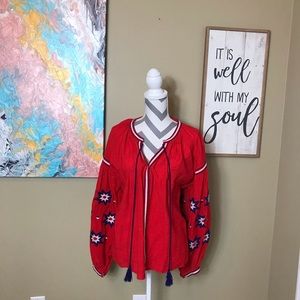 Chelsea & Violet Size Large Boho Fiesta Shirt